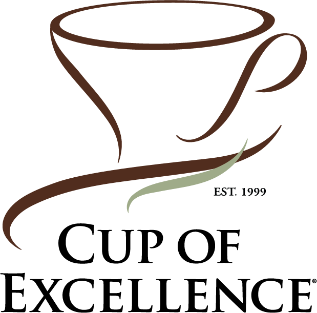 Cup of Excellence official partner logo — world's most prestigious coffee award